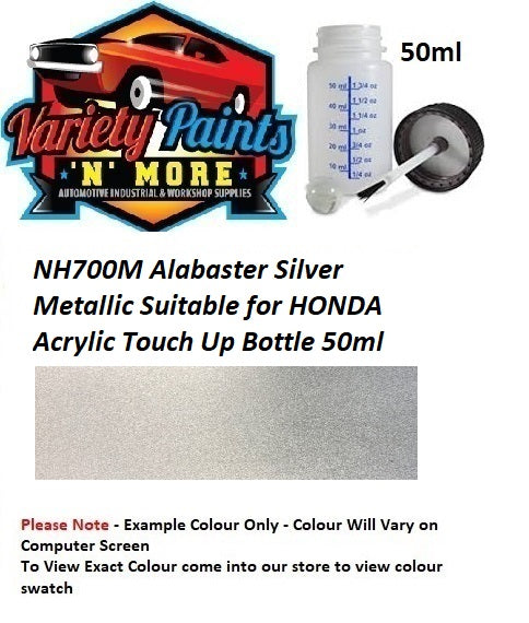 NH700M Alabaster Silver Metallic Suitable for HONDA Acrylic Touch Up Bottle 50ml