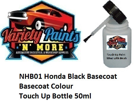 NHB01 Honda Graphite Black Basecoat Colour Touch Up Bottle 50ml