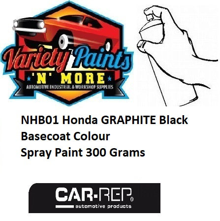 NHB01 Honda GRAPHITE Black Basecoat Colour Spray Paint 300 Grams