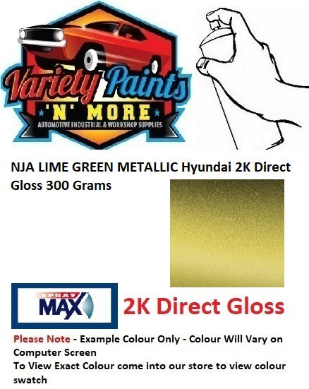 NJA LIME GREEN METALLIC /Lime Rock Green Hyundai 2K Direct Gloss 300 Grams