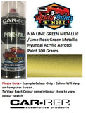 NJA LIME GREEN METALLIC /Lime Rock Green Metallic Hyundai Acrylic Aerosol Paint 300 Grams 