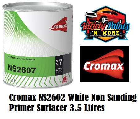 Cromax NS2602 WHITE Non Sanding Primer Surfacer 3.5 Litres