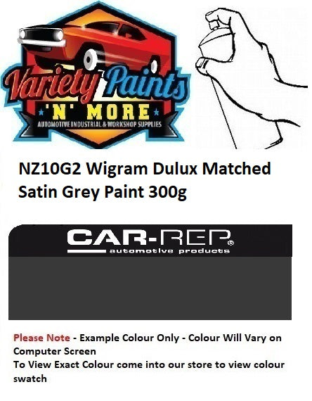 NZ10G2 Wigram Dulux Matched Satin Grey Paint 300g