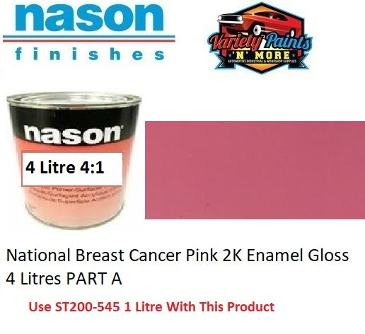 National Breast Cancer Pink 2K Enamel Gloss 4 Litres PART A 