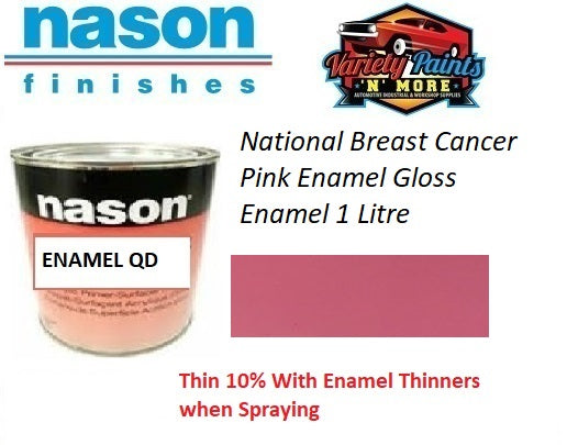 National Breast Cancer Pink Enamel Gloss Enamel 1 Litre
