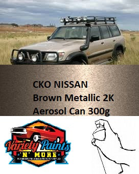 CK0 Light Brown Metallic / Beige Silk Nissan 2K Aerosol Paint 300 Grams
