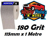 Norton 1 Metre Length No-Fil 115mm x 180Grit Sandpaper