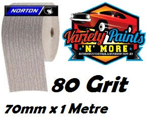 SMIRDEX 1 Metre Length NoFil 115mm x 80Grit Sandpaper