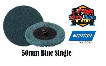 Norton Beartex Very Fine BLUE 50mm Quick Change Disc Very Fine SINGLE Roloc Style