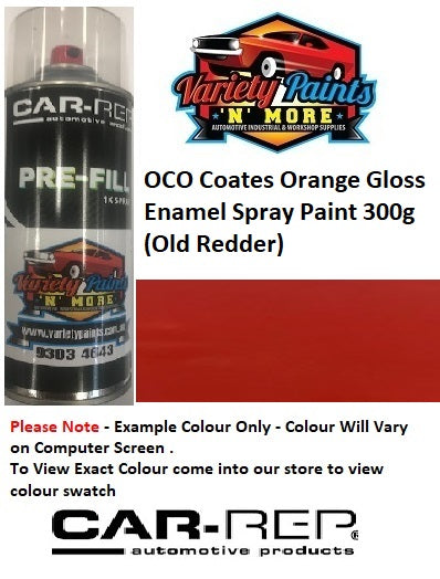 OCO Old Coates Orange Gloss Enamel Spray Paint 300g (Old Redder) 2IS 59A