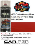 OCO Coates Orange Gloss Enamel Spray Paint 300g (Old Redder) 