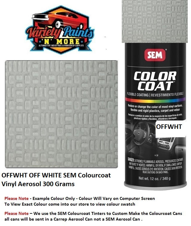 OFFWHT OFF WHITE SEM Colourcoat Vinyl Aerosol 300 Grams