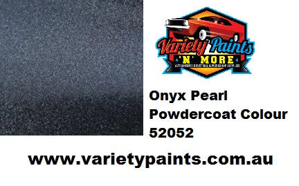 Black Onyx Metallic 52052 MATCHED TO Powdercoat Satin Acrylic Spray Paint 300g 1IS 47A