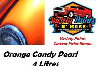Variety Paints Custom Metallic Orange Copper Candy Pearl 4 Litres Basecoat