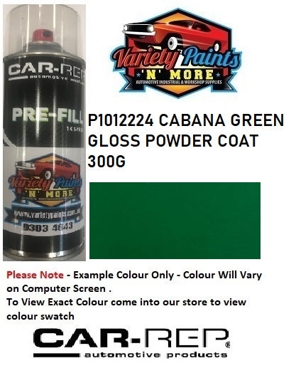 P1012224 CABANA GREEN GLOSS POWDERCOAT Matched 300G