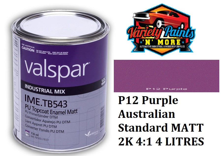 P12 Purple Australian Standard MATT 2K 5:1 4 LITRES