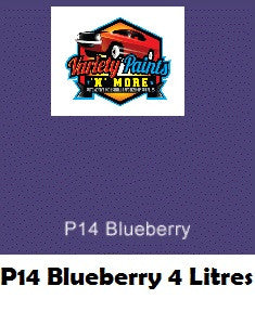 P14 Blueberry 4 Litres Quick Dry Enamel Aus Std Custom Spray Paint
