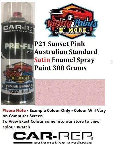 P21 Sunset Pink Australian Standard SATIN Enamel Spray Paint 300 Grams