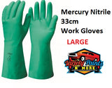 Mercury Nitrile 33cm Work Gloves Large 1 Pair Variety Paints N More 