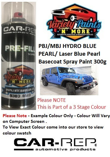 PBJ/MBJ HYDRO BLUE PEARL/ Laser Blue Pearl Basecoat Spray Paint 300g