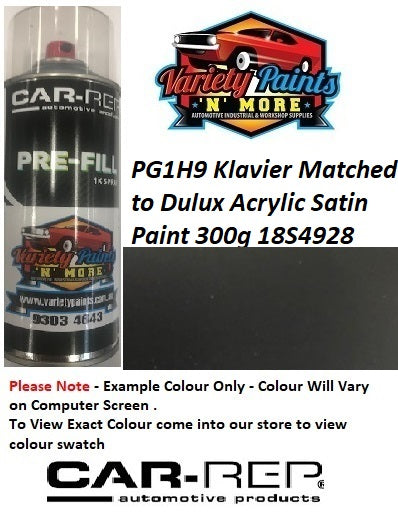 PG1H9 Klavier Matched to Dulux Acrylic Satin Paint 300g 18S4928