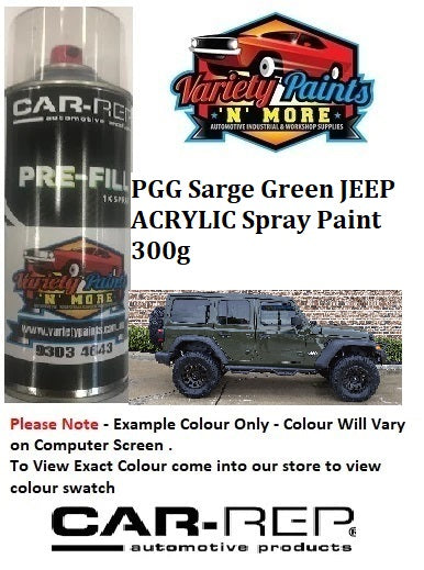 PGG Sarge Green JEEP ACRYLIC Spray Paint 300g