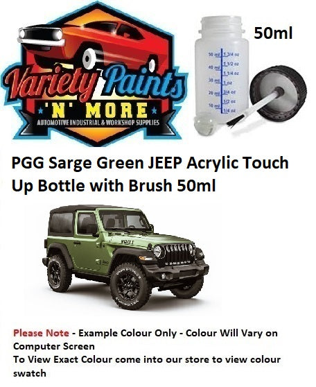 PGG Sarge Green JEEP ACRYLIC Touch Up Bottle 50ml