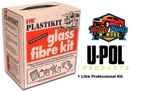 Upol Plasti-Kit Glass Fibre Kit 1 Litre Kit