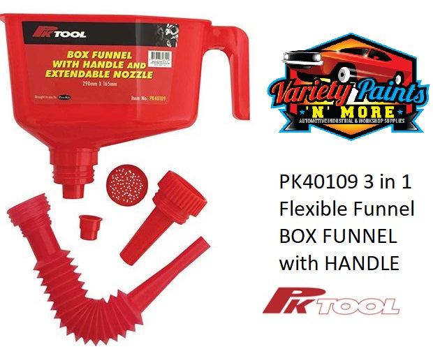 3 in 1 Flexible Funnel (6 1/2”) BOX FUNNEL with HANDLE