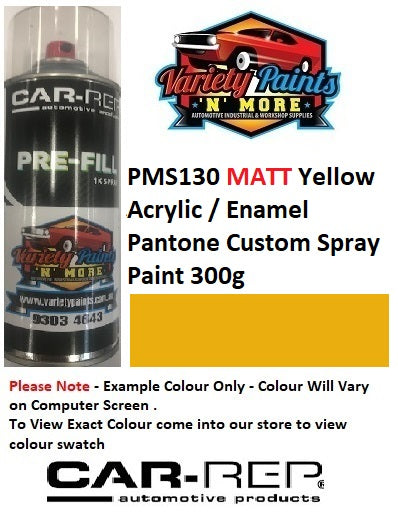 PMS130 PANTONE® Yellow Matt Enamel Custom Spray Paint 300g