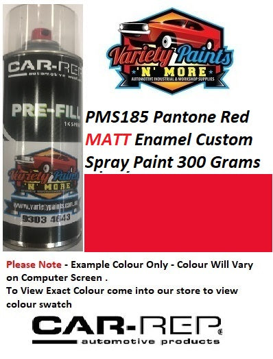 PMS185 Pantone Red MATT Enamel Custom Spray Paint 300 Grams