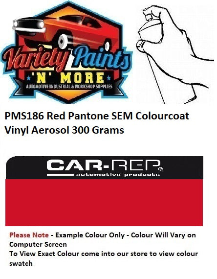 PMS186 Red Pantone SEM Colourcoat Vinyl Aerosol 300 Grams