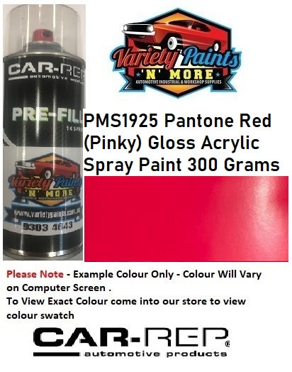 PMS1925 Pantone® Red (Pinky) Gloss Acrylic Spray Paint 300 Grams ** SEE NOTES