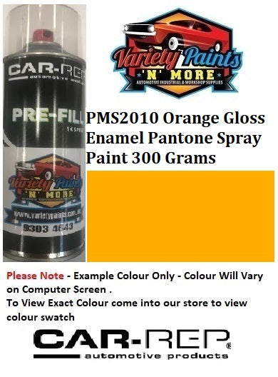 PMS2010 Orange Gloss Enamel Pantone Spray Paint 300 Grams