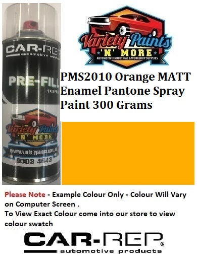 PMS2010 Orange MATT Enamel Pantone Spray Paint 300 Grams