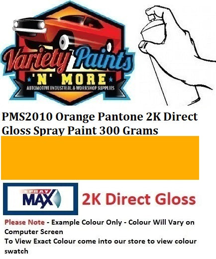 PMS2010 Orange Pantone 2K Direct Gloss Spray Paint 300 Grams
