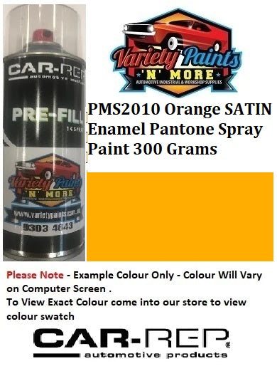 PMS2010 Orange SATIN Enamel Pantone Spray Paint 300 Grams