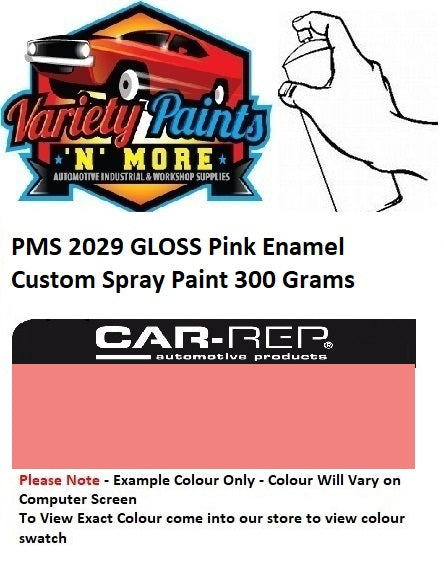 PMS2029 PANTONE® GLOSS Pink Enamel Custom Spray Paint 300 Grams