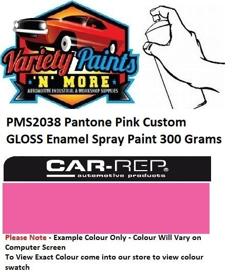 PMS2038 Pantone Pink Custom GLOSS Enamel Spray Paint 300 Grams