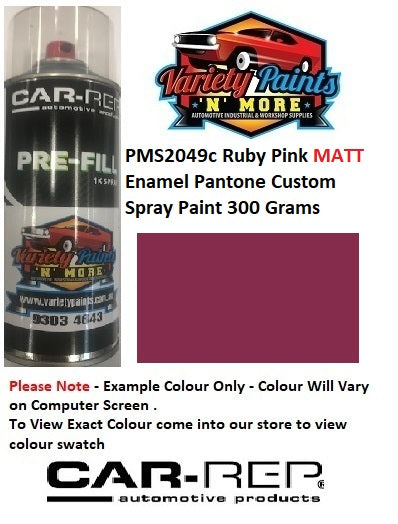 PMS2049c Ruby Pink MATT Enamel Pantone Custom Spray Paint 300 Grams