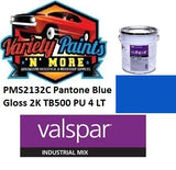 PMS2132C Pantone Blue Valspar Industrial Gloss 2K TB500 PU Topcoat 4 Litres 4:1 