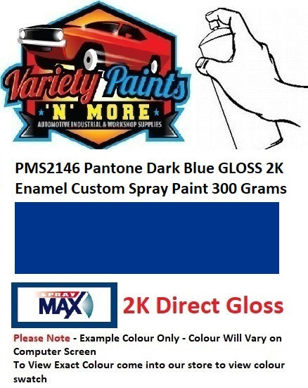 PMS2146 Pantone Dark Blue GLOSS 2K Enamel Custom Spray Paint 300 Grams