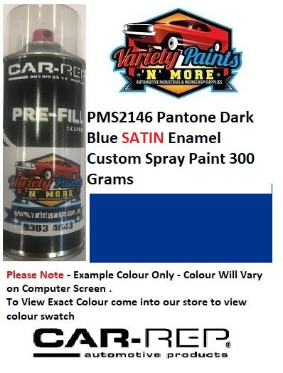 PMS2146 Pantone Dark Blue SATIN Enamel Custom Spray Paint 300 Grams
