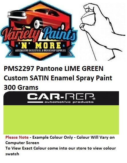 PMS2297 Pantone Lime Green Custom MATT Enamel Spray Paint 300 Grams 18S1841