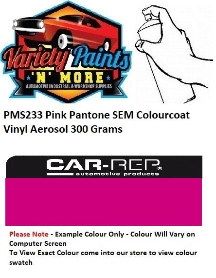 PMS233 Pink Pantone SEM Colourcoat Vinyl Aerosol 300 Grams