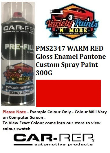 PMS2347 WARM RED Gloss Enamel Pantone Custom Spray Paint 300G