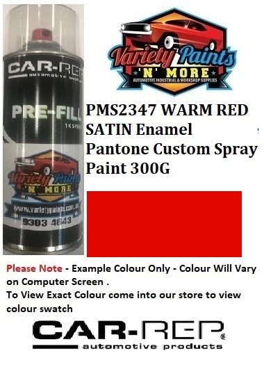 PMS2347 WARM RED SATIN Enamel Pantone Custom Spray Paint 300G