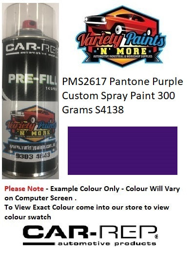 PMS2617 Pantone® Purple Gloss Enamel Spray Paint 300 Grams S4138