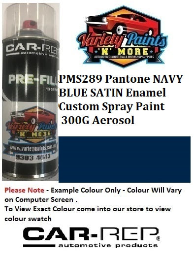 PMS289 Pantone NAVY BLUE SATIN Enamel Custom Spray Paint 300G Aerosol