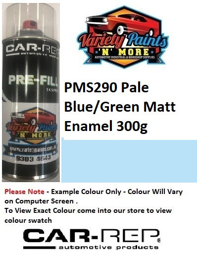 PMS290 Pale Blue MATT Enamel Pantone Custom Spray Paint 300 Grams ** NOTES